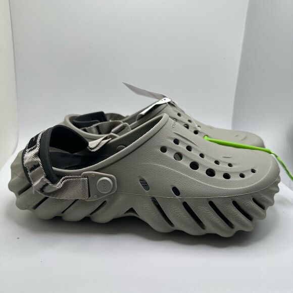 CROCS ECHO CLOG MENS 7 WOMENS 9 GRAY - NWT - Picture 1 of 5